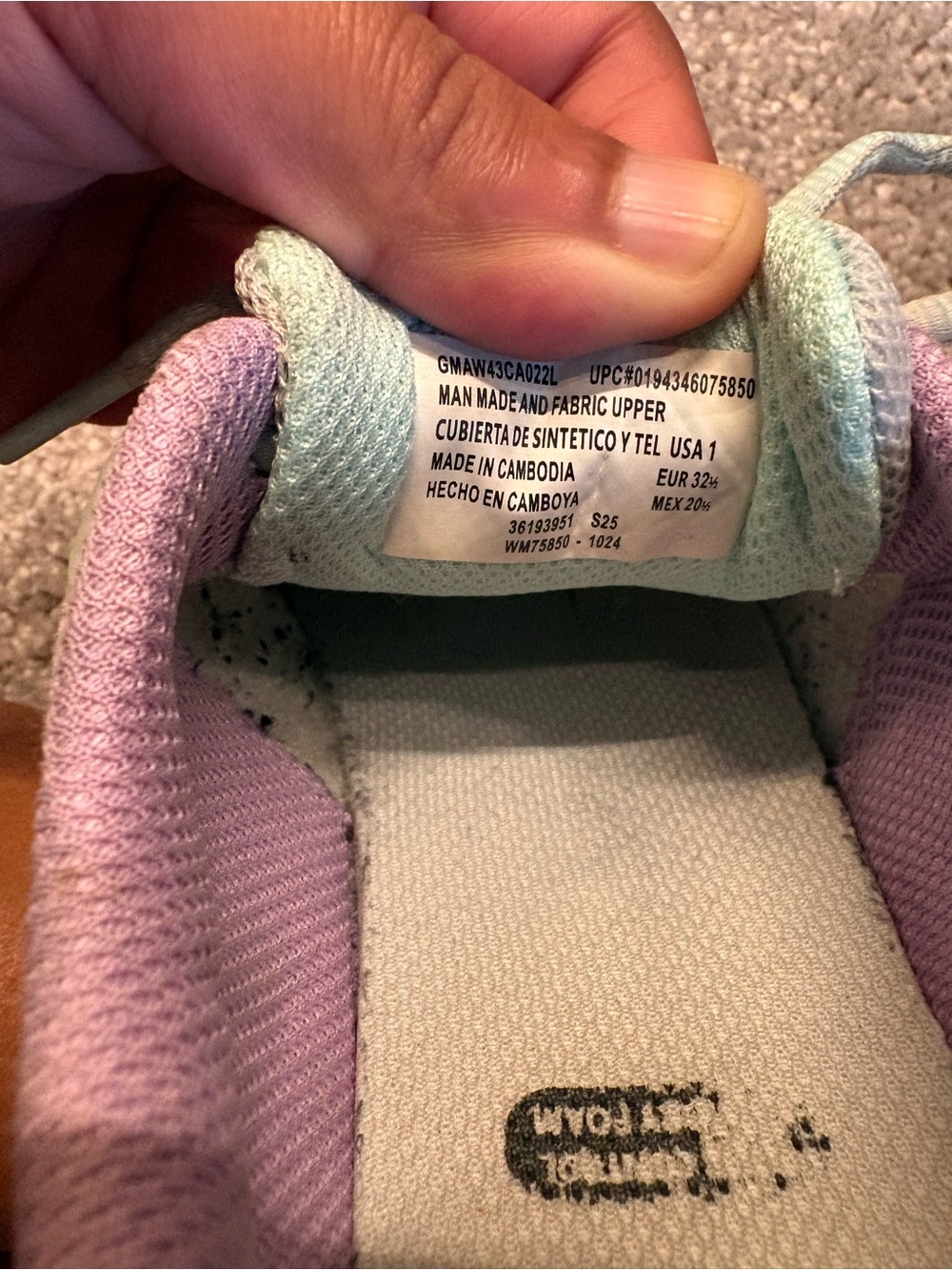 wonder nation Mint Green & Lavender Women's Athletic Sneakers - Picture 6 of 6